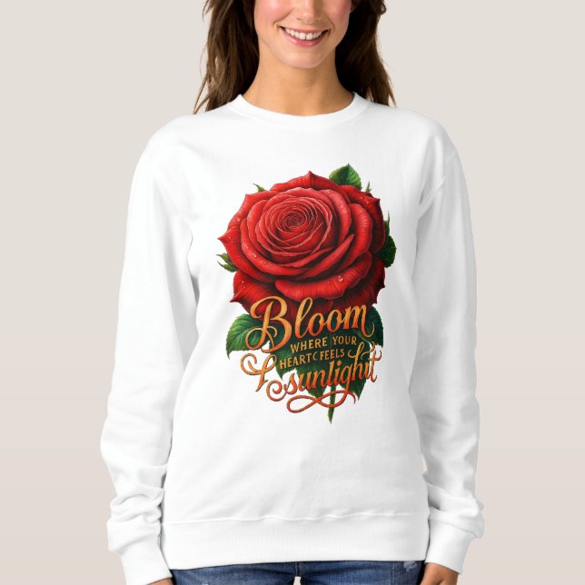 Frodas där ditt hjärta känner solljus t shirt (Framsida)