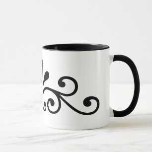 Frodas i svart design mugg