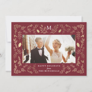 Frodas monogram Julfotokort Julkort