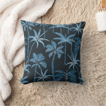 Frodig accent: Botanisk palm Midnattsdjungel