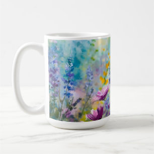 Frodig blomkruka kaffemugg