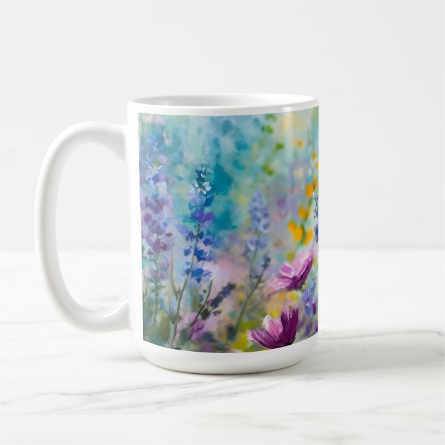 Frodig blomkruka  kaffemugg (Vänster)