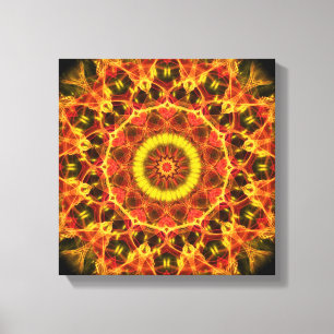 Frodig glödkaleidoscope canvastryck