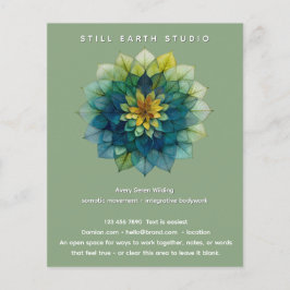 Frodig Harmoni | Bladmandala Flygblad