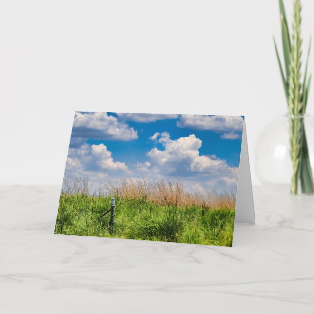 Frodig jordbruksmark, Sydafrika Helgkort (Framsida)