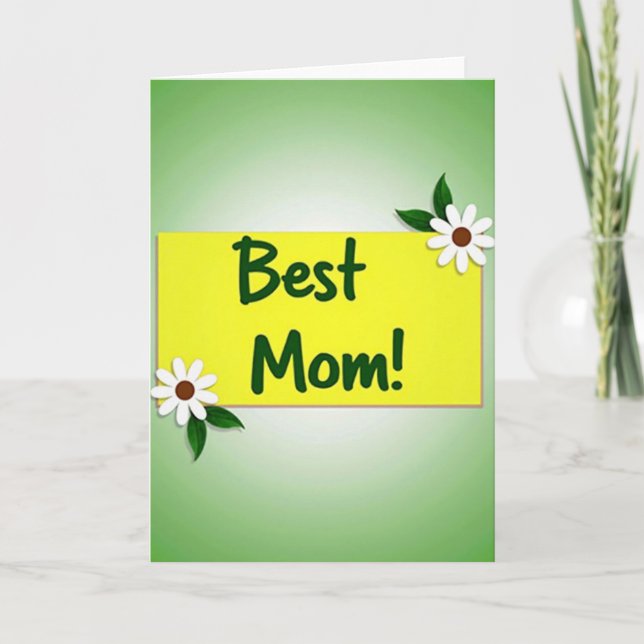 Frodig kort till bästa mamma (Framsida)