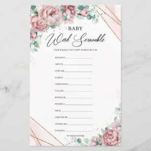 Frodig rodnad blomsterträdgård guld Baby Ordbajzel