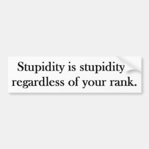 Frodig Stupidity Bildekal