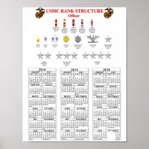 FRODIG USMC STRUKTURERAR POSTER