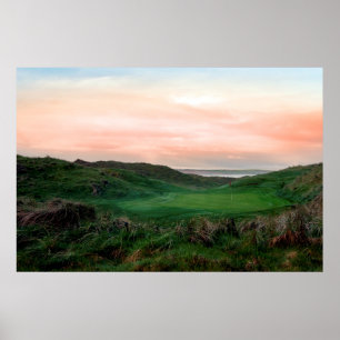 frodiga gröna Ballybunion anknyter golfbanan Poster
