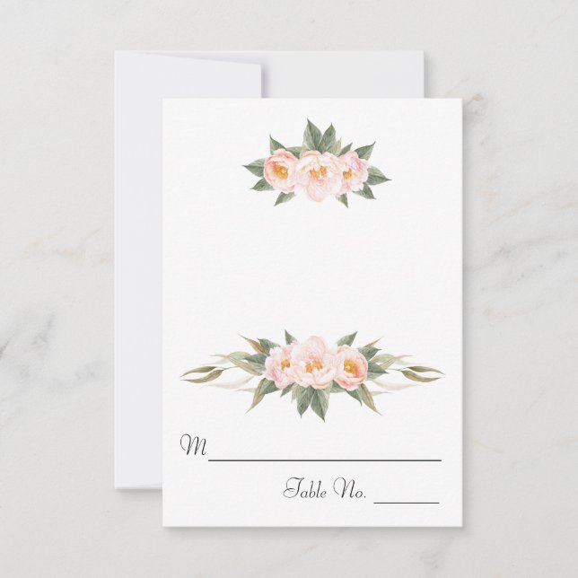 Frodiga Rosa Peonies Blommig Eskort Inbjudningar (Framsida)