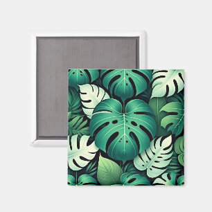 Frodiga tropiska blad magnet