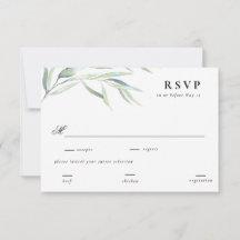 Frodigt Grönt Bröllop RSVP Svar