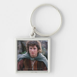 FRODO™ FYRKANTIG SILVERFÄRGAD NYCKELRING