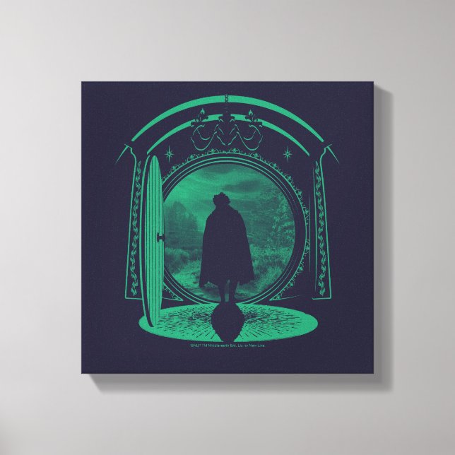 FRODO™ Lämnar THE SHIRE™ Silhuett Canvastryck (Framsida)