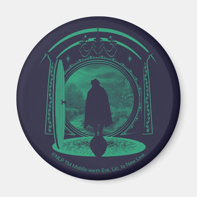 FRODO™ Lämnar THE SHIRE™ Silhuett Magnet (Framsidan)