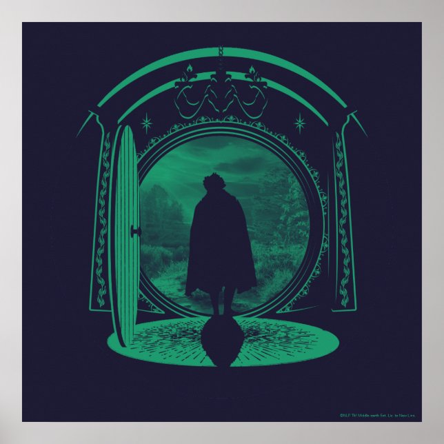 FRODO™ Lämnar THE SHIRE™ Silhuett Poster (Framsidan)