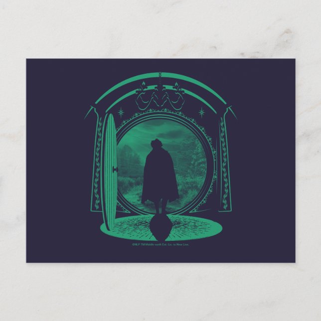 FRODO™ Lämnar THE SHIRE™ Silhuett Vykort (Framsida)