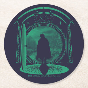 FRODO™ Lämnar THE SHIRE™ Siluett Underlägg Papper Rund