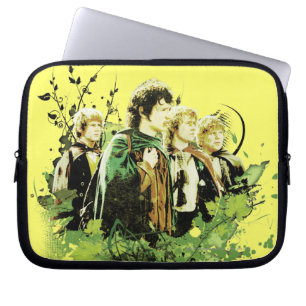 FRODO™ med vektorkollage med Hobbit Vector Colla Laptop Fodral
