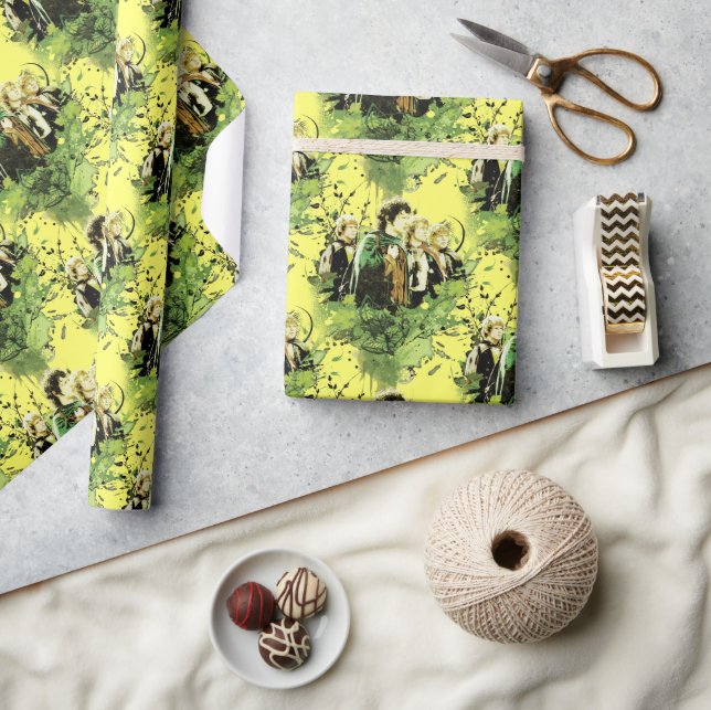 FRODO™ med vektorkollage med Hobbit Vector Collage Presentpapper (Hantverk)