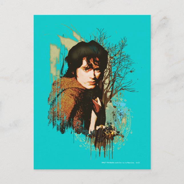 FRODO™ Mixed Media Vector Collage Vykort (Framsida)