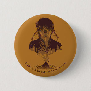 FRODO™ MOUNT DOOM™ Tengwar-inskription Grafik Knapp