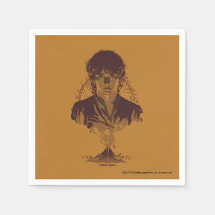FRODO™ MOUNT DOOM™ Tengwar-inskription Grafik Pappersservett