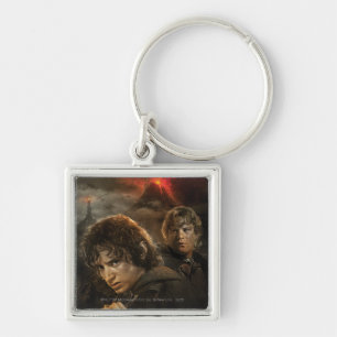 FRODO™ och Samvis Fyrkantig Silverfärgad Nyckelring