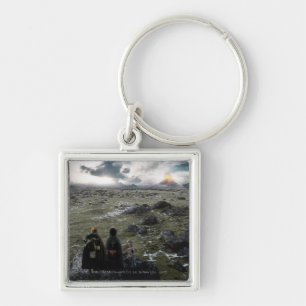 FRODO™ och Samvis stående Fyrkantig Silverfärgad Nyckelring