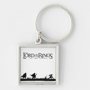 FRODO™, Sam och GOLLUM™ Fyrkantig Silverfärgad Nyckelring