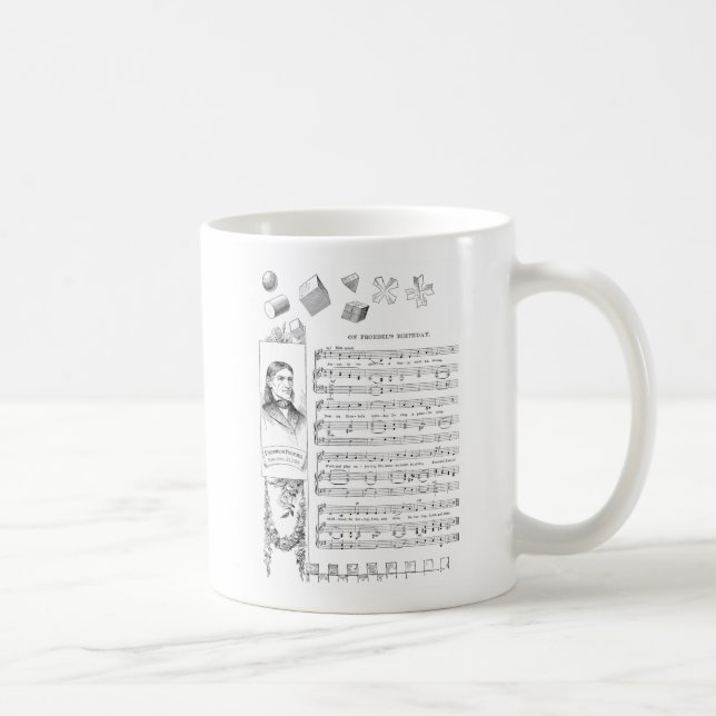 Froebel sång och hans gåvor kaffemugg (Höger)