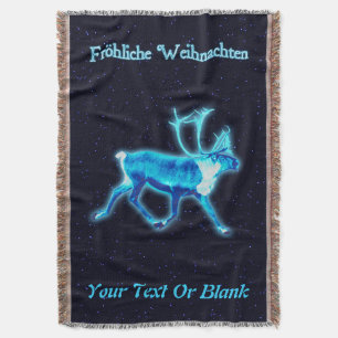 Froehliche Weihnachten - Blue Västindiou (renare) Filt