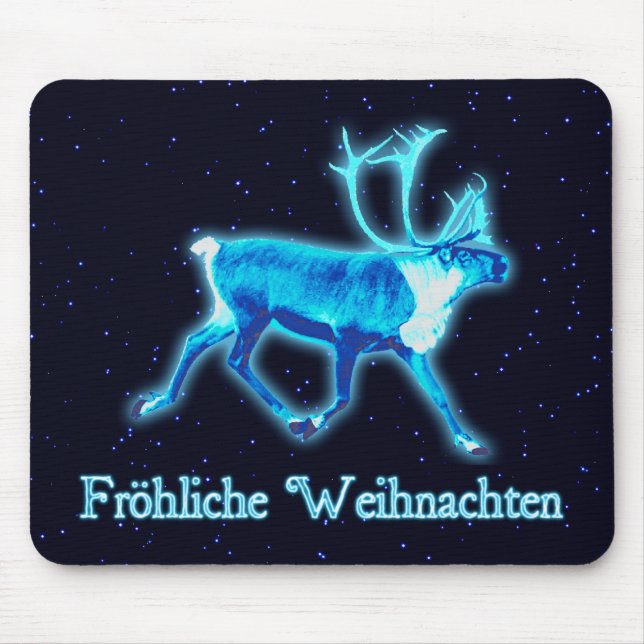 Froehliche Weihnachten - Blue Västindiou (renare) Musmatta (Framsidan)