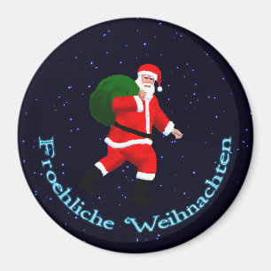 Froehliche Weihnachten - Jultomten Magnet