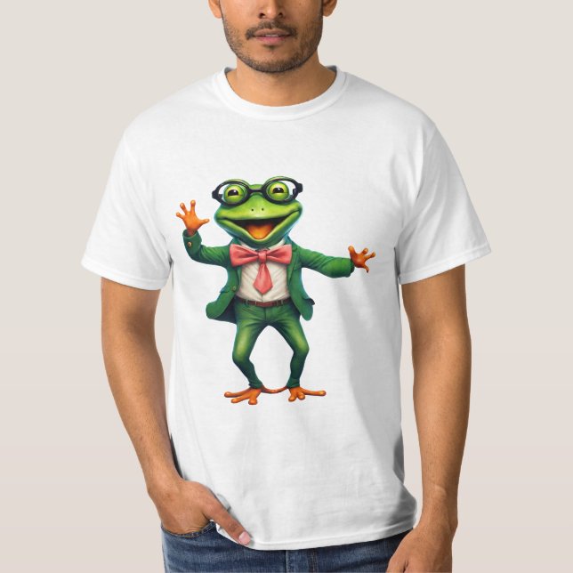 Frog 18 lärare, lärare, AI-genererad T-Shirt (Framsida)