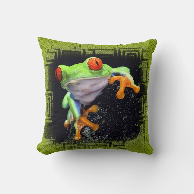 Frog 3 Kantad Kudd Alternativ Kudde (Framsida)