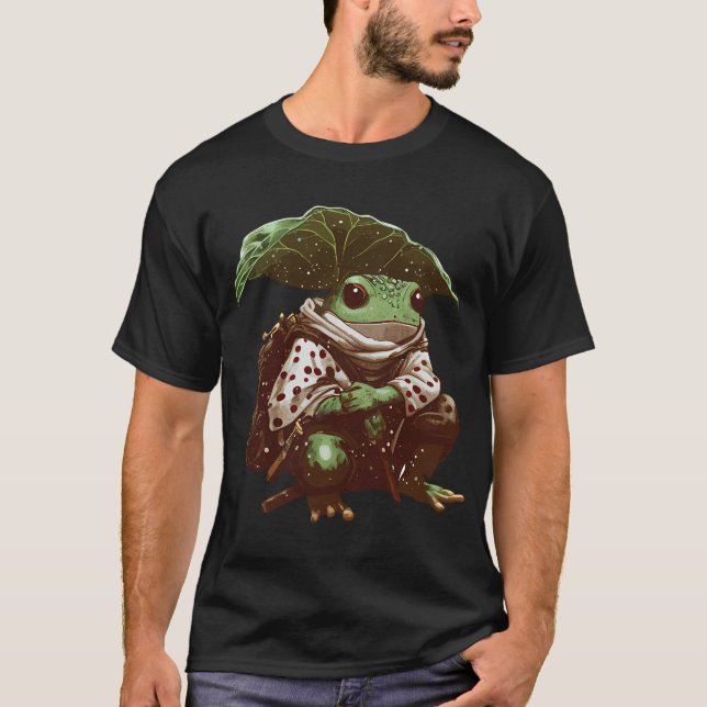 Frog Adventurer under Löv T Shirt (Framsida)
