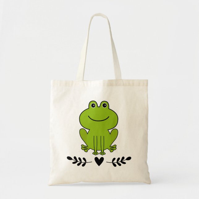 Frog Älskare Gift Idea Tygkasse (Framsidan)
