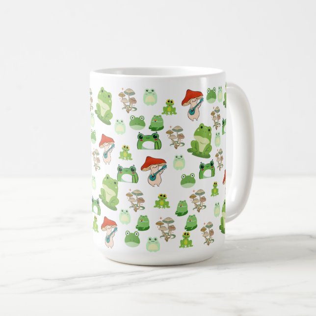 Frog älskare mugg, Frog Mugg, Frog Gifts, 11 oz. Kaffemugg (Framsida höger)