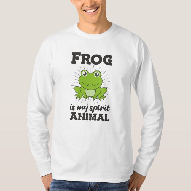 Frog Älskare Söta djur för groddar för barn T Shirt (Framsida)