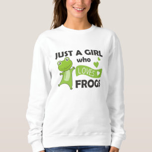 Frog Älskare Sweet Animals for Girls Rosa T Shirt