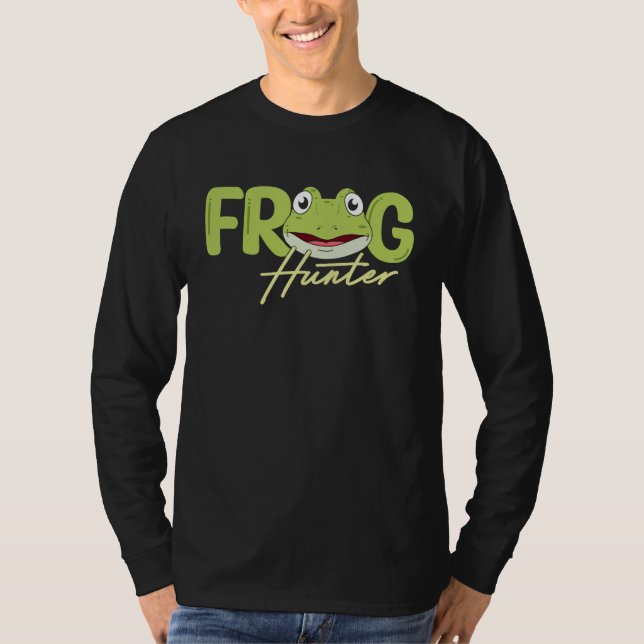 Frog Amphibians Exotic Animal Frog Catcher Tadpole T Shirt (Framsida)