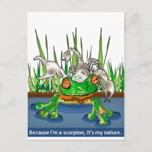 Frog and Scorpion Vykort