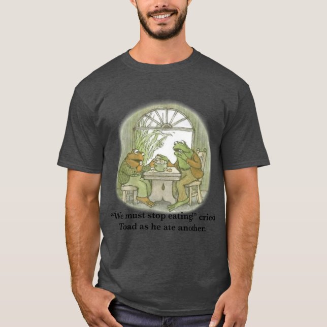 Frog andoad Eating Cookies friend T Shirt (Framsida)