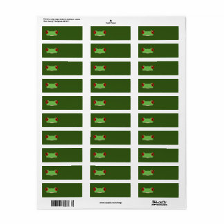 Frog Ansikte Returadress Etikett