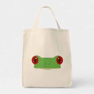 Frog Ansikte Tygkasse