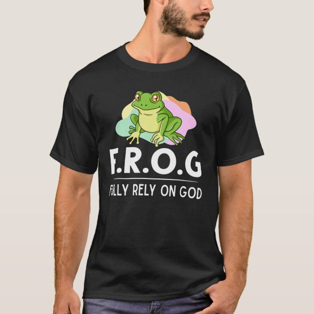 Frog är helt beroende av att Gud Gift Toad Catcher T Shirt (Framsida)