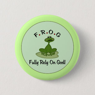 Frog är helt beroende av Gud Frog Knapp
