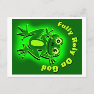 FROG är helt beroende av Gud Vykort